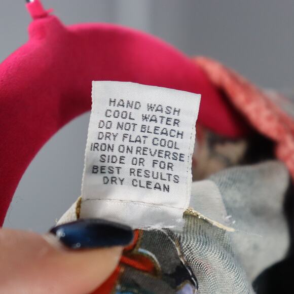 Vintage Cache Rayon Beaded Bomber Jacket Size M - Picture 7 of 9